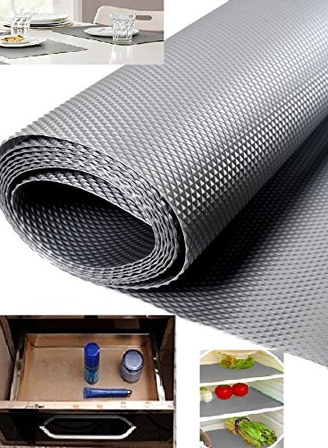 Skywalk Multipurpose Textured Super Strong Anti-Slip Eva Mat - for Fridge, Bathroom, Kitchen, Drawer, Shelf Liner, Size Full 3mtr Length(Color Silver Grey - Image 2